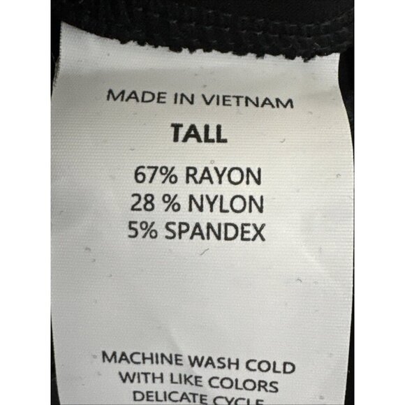 Quince Women's L Tall Ultra Stretch Pull On Ponte Pant Black NWT Inseam 31" - Picture 10 of 12